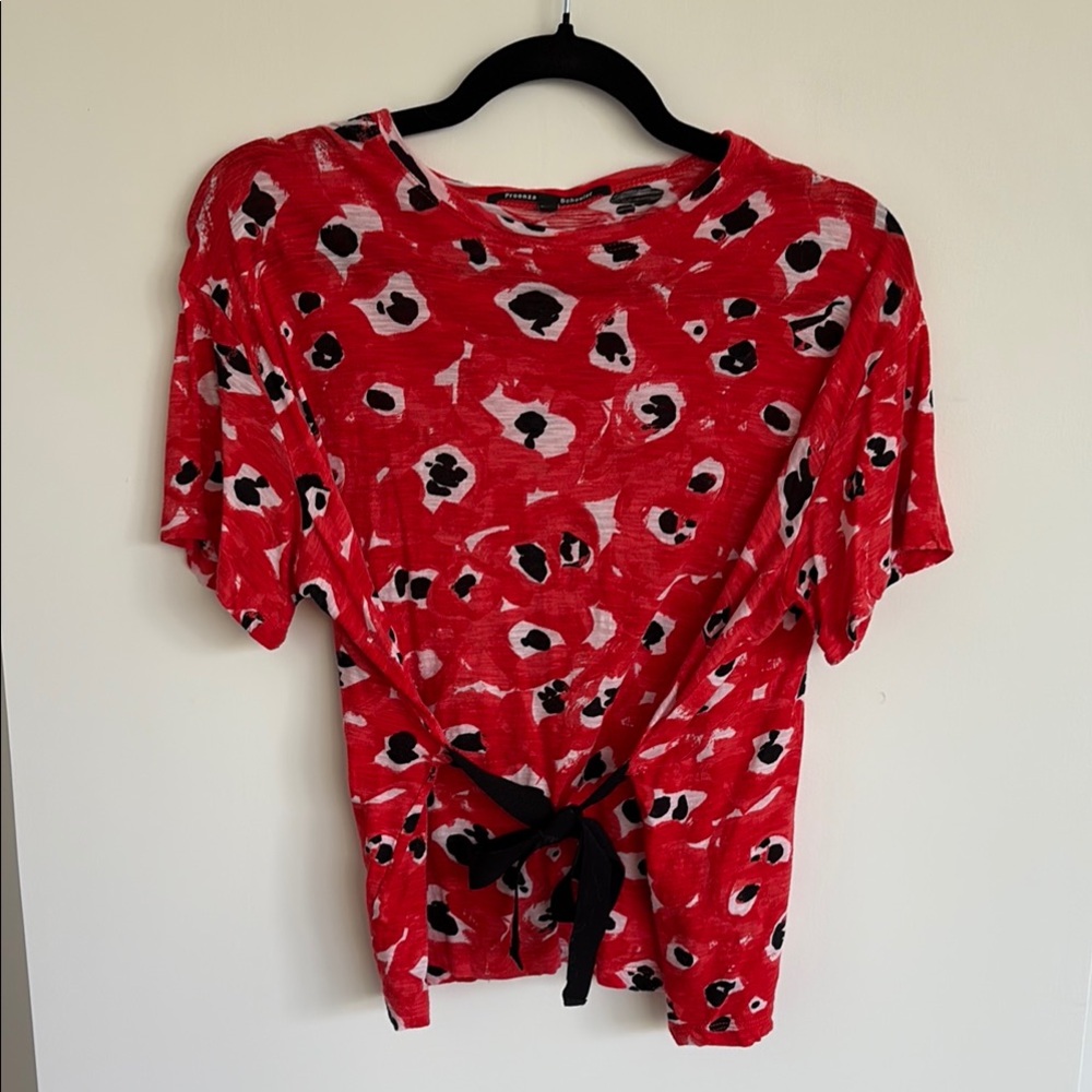 Proenza Schouler Trendy Red Patterned Women's Top